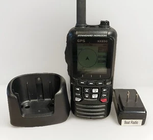 Standard Horizon HX890BK GPS Handheld VHF Floating 2-Way Marine Radio Boat SOS - Photo 1/22
