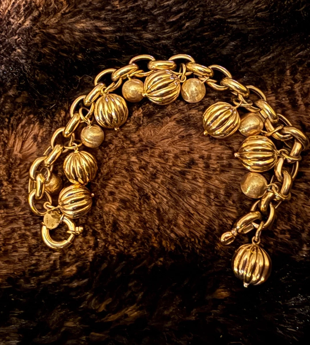 18k Gold Charm Bracelet In Vintage & Antique Fine Charms & Charm