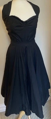 Vestido largo negro gótico Restyle para mujer Reino Unido M Foto 1 de 4