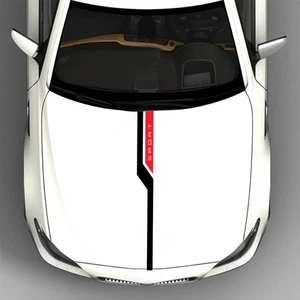 Racing Hood Bonnet Stripes Decal Vinyl Stickers for Car Truck SUV Universal Fit - Picture 1 of 6