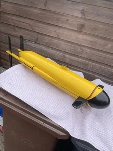 EARLY SIDE SCAN SONAR ELECTRONICS CONTROLLED SUBMERSIBLE UNDER WATER VESSEL*RARE - Picture 1 of 22