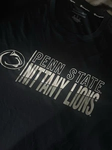 Champion Penn State University Nittany Lions T-Shirt Navy Blue Size Large New - Picture 1 of 5