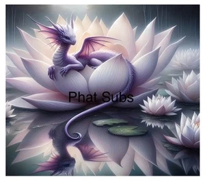 Vaso de sublimación envoltura Dragon Lotus 20 oz listo para presionar transferencia de calor - Imagen 1 de 1