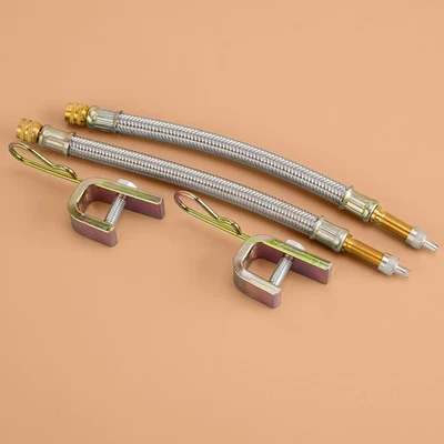 2pcs 7" Valve Stem Flexible Extension Dual Tyre Valve Stem Extenders Adaptor A7 - Image 1 of 4