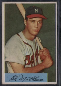 Eddie Mathews 1954 Bowman Milwaukee Braves #64 - Picture 1 of 2