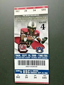 Biglietto partita calcio Auburn Tigers vs SC Gamecocks 2006 Stub G21 - Foto 1 di 2