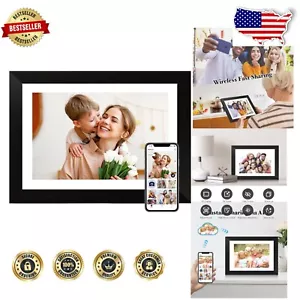 WiFi-Enabled 10.1 Inch Picture Frame with Stunning HD Display & Custom Functions - Picture 1 of 9