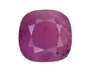 3.09 cts Pink red natural ruby cushion cut loose gemstones " see video " - Bild 1 von 3