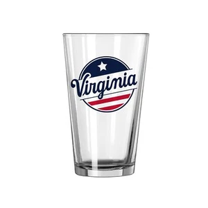 Virginia Red White & HOO - 16oz Pint Glass, Official Licensed Cavaliers Product - Picture 1 of 1