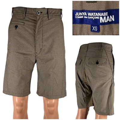 Pantalones Cortos JUNYA WATANABE COMME des GARCONS Para Hombres XS De Japón Marrón Cuadros 29x9 Usados en Excelente Condición Foto 1 de 4