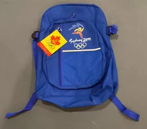 Vtg Sydney 2000 Summer Olympics Backpack McDonalds Canada Blue Lightweight NWT - Picture 1 of 9