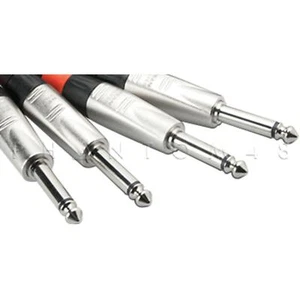 Hosa Technology HPP-015X2 Dual Mono Unbalanced TS 1/4" Audio Interconnect Cable - Picture 1 of 2