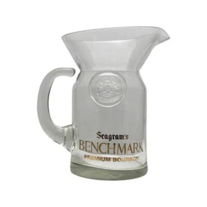 Seagram's Benchmark Premium Bourbon Rare Clear Glass Pitcher - Picture 1 of 10