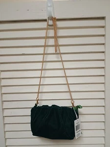 Vera Bradley Blake Crossbody Bag In Sea Moss Green Velvet - Foto 1 di 4