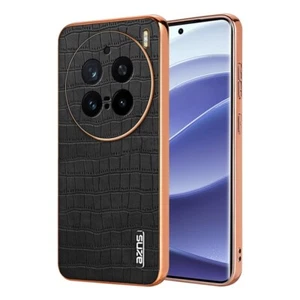 For vivo X200 Pro AZNS Electroplated Frame Crocodile Texture Full Coverage Phone - Photo 1 sur 1