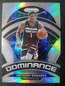 2023 Panini Prizm Dominance Anthony Edwards Prizm # 17 Timberwolves