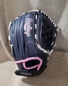 Rawlings Fastpitch Softball Glove 11.5 Black Leather Right Hand Throw - Picture 1 of 5