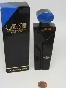 CLANDESTINE GUY LAROCHE BLACK EDITION EAU de TOILETTE 1.7oz/50mlSpray FULL RARE - Picture 1 of 1