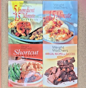 Menge 4 Weight Watchers Kochbücher Vintage 5 Zutaten 15 Minuten Rezepte WW - Bild 1 von 11