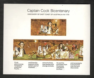 1970 Australia Sc #482a s/s Captain Cook Bicentenary Discovery of East Coast MNH - Picture 1 of 1
