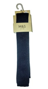 Cravatta ragazzo blu M&S maglia slim età 5-6 anni altezza 116 cm - Foto 1 di 9
