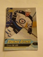 2016-17 Upper Deck Young Guns Silver Foil SP Chase De Leo RC Jets Anaheim Ducks