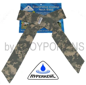 BANDA DE CUELLO EVAPORATIVA ENFRIAMIENTO DE CAMUFLAJE DIGITAL VERDE HYPERKEWL 6519M-EJÉRCITO CON LAZOS CALIENTES - Imagen 1 de 5