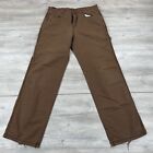 Harley Davidson Pants Mens 36x36 Honey Brown Wide Leg Straight Relaxed Twill