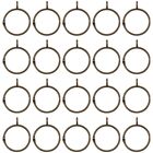  20 Pcs Curtain Ring Hanging Window Rings Metal Hooks Shower Accessories Drapes