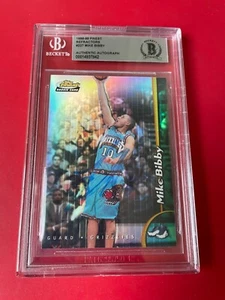 Mike Bibby 1998-99 feinster Refraktor Rookie Karte signiert Auto BAS Platte - Bild 1 von 2