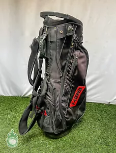 Bolso de pie KBS negro/rojo usado 5 vías 6 bolsillos sin capota para lluvia - Imagen 1 de 10