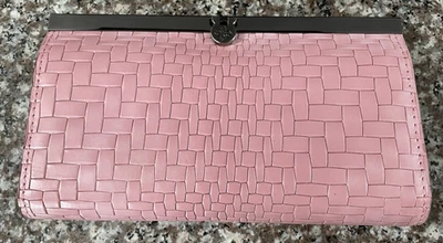 CARTERA PATRICIA NASH CAUCHY RUBOR ROSA TEJIDO LOOK PATRÓN NUEVA CON ETIQUETAS Foto 1 de 4