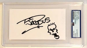 Tim Jacobus Goosebumps W/ Sketch Signed Auto 3x5 Index Card PSA DNA Slabbed - Picture 1 of 1