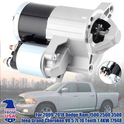 OE Starter Motor Fit 2011-2023 Ram 1500 Ram 1500 Classic 2011-2018 Ram 2500 3500 Foto 1 de 4
