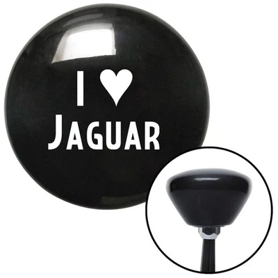 Blanco I <3 JAGUAR Negro Retro Perilla de Cambio con M16x1.5 Inserto Palanca de Cambios Manual Automático Foto 1 de 4