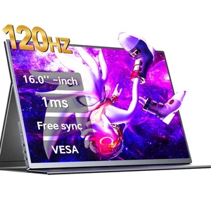 UPERFECT 16" IPS Tragbarer Monitor USB C Monitor Full HD Gaming Bildschirm - Afbeelding 1 van 7