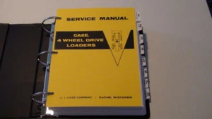 Case W7 Vier Rad Antrieb 4x4 Lader Service Manuell Reparatur Buch Neu W/Ordner - Picture 1 of 5