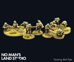 Bolt Action Gruppo Supporto Armi Commando Britannico WW2 HQ 28mm COMMISSIONE - Foto 1 di 8