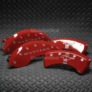 SET OF 4 MGP BRAKE CALIPER COVER FOR 05-09 FORD MUSTANG GT 17" WHEEL MIN RED - Picture 1 of 8