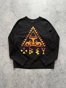 Sudadera Obey Para Hombre Talla M Logo Grande Hecha en EE. UU. Y2K Negra Manga Larga Cuello Redondo - Imagen 1 de 14
