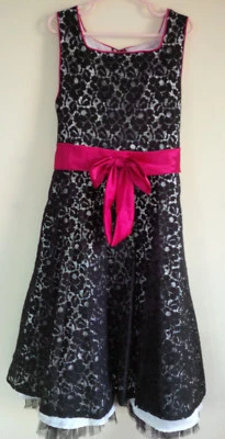 Vestido extravagante Super agradável - EMILY WEST - Meninas jovens - Preto e branco - Tamanho 14 - Imagem 1 de 4