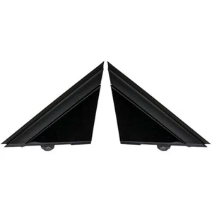 Pair Car Rearview Mirror Triangle Plate Trim For 2012-2019 FIAT 500 Glossy Black - Picture 1 of 9