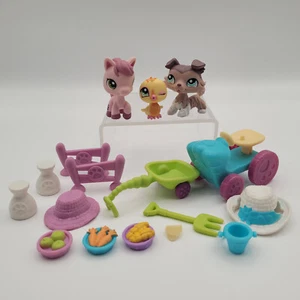 Littlest Pet Shop LPS Barnyard Pets Chick #1329 Collie #1330 Horse #1331 - Bild 1 von 20