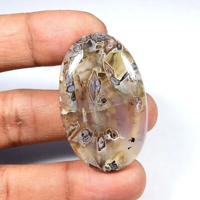 Pseudomorph Stick Agate Natural Gemstone Oval Shape Loose Cabochon 56 Cts SK-13 - Image 1 of 4