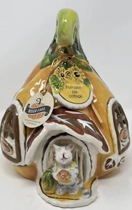 Blue Sky Clayworks Pumpkin Pie House Tea Light Holder 2018 Heather Goldminc NWT - Picture 1 of 8