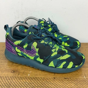 Nike Roshe One Shoes Womens 8.5 Green Camouflage Running Sneakers 807614-453 - Picture 1 of 10