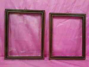 2  cornici similari legno laccato e filetto dorato  inizio XX  luce cm. 25x18.7^ - Imagen 1 de 8