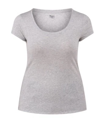 Camiseta para mujer NO BORDERS talla pequeña 4-6 cuello redondo gris ligera nueva Foto 1 de 4