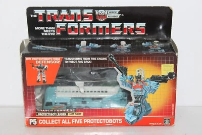 transformers g1 original vintage defensor protectobot hot spot complete with box - Image 1 of 4