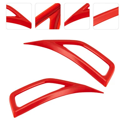 2PCS Car Fender Air Vent Outlet Cover Trim Fit For Jeep Wrangler Jl Jt 2018+ Red - Image 1 of 4